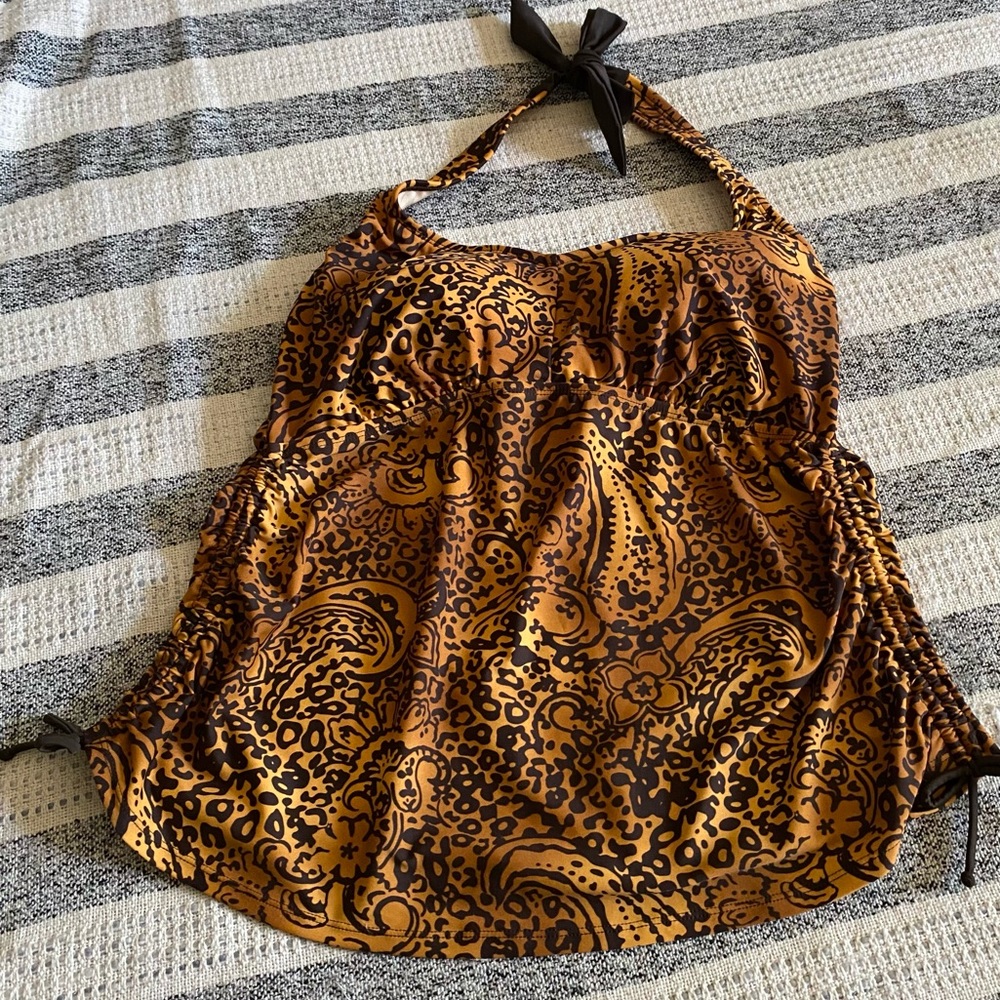 Merona Tankini Halter Swim Top Plus Size 18W